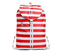 Invicta Backpack - Minisac Next, Red - Foldable and Pocketable - Travel and Leisure - Men's and Women's Striped Backpack - Icon - Packable