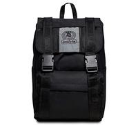 Invicta Backpack, SQUARE Expandable Knapsack, for Teen, Girls&Boys, Large Capacity, For School, Sport & Free Time, with Side Pockets & Laptop Sleeve, Italian Design, black
