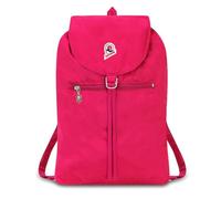 Invicta Backpack, VINTAGE GLOSSY, Minisac Drawstring Backpack, Casual Daypack, Unisex, One Size 8 LT, For Day Trips & Free Time, with Hip-Belt, packable, Italian Design, bicolor pink,