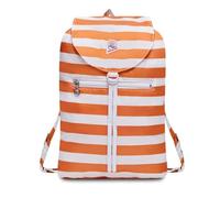 Invicta Backpack, VINTAGE NEXT; Minisac Drawstring Backpack, Casual Daypack, Unisex, One Size 8 LT, For Day Trips & Free Time, with Hip-Belt, packable, Italian Design, bicolor orange/white