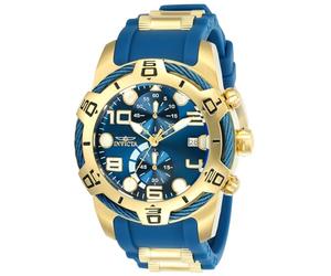 Invicta Bolt 24217 Men's Watch - Waterproof - Analogue - Quartz Movement - stainless steel with blue dial - 50mm