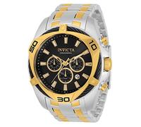 Invicta Bolt Chronograph Quartz Black Dial Mens Watch 34124 Silver Chronograph
