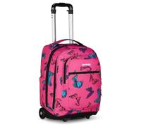 Invicta Bump School Trolley Pink, 2 in 1 with Shoulder Straps for Backpack, Double Compartment with Pocket for PC, Pocket for Bottle, Maxi Capacity 38 Litres, Middle and High School, Travel, Backpack