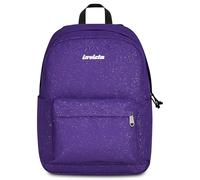 Invicta Carlson Shine School Backpack, Purple, 24 L, Glitter Effect, One Compartment, Inner Zipped Pocket, Laptop Compartment, Side Bottle Holder, Middle School and