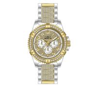 Invicta Celestial 48562 Men's Watch - Waterproof - Analogue - Quartz Movement - Stainless Steel with Gold dial - 45mm