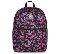 Invicta Dial Backpack, Double Compartment, Bottle Pocket, Computer Pocket, School and Leisure, Fuchsia Berries, Girls and Boys, Pink/Black