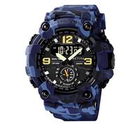 Invicta Digital Essentials Men 56mm ABS + PU Blue + Camouflage Not Applicable dial SK221 Mechanical