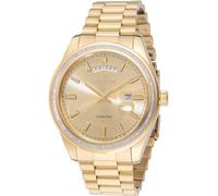 Invicta Elite Diamond 48760 Men's Watch - Quartz Movement - Stainless Steel with Gold Dial - 44 mm
