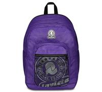 Invicta Full Space Solid Dial School Backpack, Purple, Double Compartment Backpack with Extendable Strap, PC Pocket, Bottle Pocket and Pocket with Organizer, Travel Backpack, purple, Taglia unica,