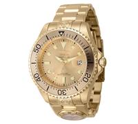 Invicta Grand Diver 45817 Men's Watch - Waterproof - Analogue - Automatic Movement - Stainless Steel with Gold dial - 47mm