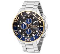 Invicta Grand Diver 48588 Men's Watch - Waterproof - Analogue - Quartz Movement - Stainless Steel with Black dial - 52mm