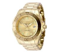 Invicta Grand Diver 48705 Men's Watch - Waterproof - Analogue - Automatic Movement - Stainless Steel with Gold dial - 47mm