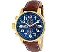 Invicta I-Force 3329 Men's Watch - Waterproof - Analogue - Quartz Movement - stainless steel with blue dial - 46mm