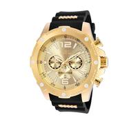 Invicta Men's Analog Quartz Watch with Polyurethane Stainless Steel Strap 19660