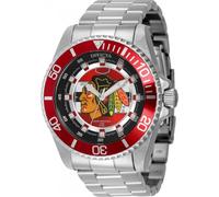 Invicta NHL - Chicago Blackhawks 42234 Men's Watch - Waterproof - Analogue - Quartz Movement - Stainless Steel with Silver dial - 47mm