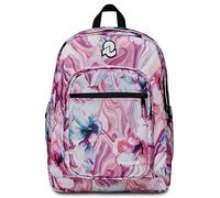 Invicta JELEK Fantasy School Backpack, Pink - Double Compartment Backpack - PC Pocket, Bottle Pocket, Internal Organizer - Boys School Backpack, Leisure Backpack - Eco Material, Marble Flower, 32 x 43