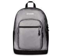 Invicta Jelek Metallic School Backpack, Grey, Double Compartment with PC Pocket and Bottle Pocket, 34 Litres, Middle and High School, Girl and Boy Backpack