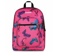 Invicta Jelek School Backpack, Pink, Double Compartment with PC Pocket and Bottle Pocket, 34 Litres, Middle and High School, Girl Backpack