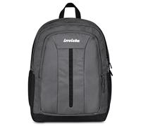 Invicta Jelek Up Led School Backpack, Grey, Double Compartment with PC Pocket and Bottle Pocket, 36 Litres, Middle and High School, Girl and Boy Backpack