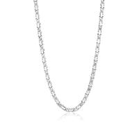 Invicta Jewelry Stainless Steel Silver Necklace for Men, Polished Byzantine Chain (8mm) - 26-Inch