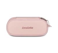 Invicta Lip City School Pencil Holder, Pink, Internal Organizer with Elastic Loops for Pen, Interior Zip Pocket, Backpack Accessories, Middle and High School, Girl