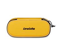 Invicta Lip City School Pencil Holder, Yellow, Internal Organizer with Elastic Loops for Pen, Internal Zip Pocket, Backpack Accessories, Middle and High School, Boy, Girl
