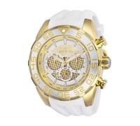 Invicta Men's 26303 Speedway Analog Display Quartz White Watch, Silver, Chronograph