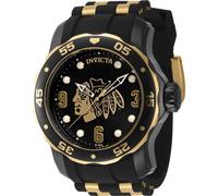 IN-42315 NHL 48mm Quartz Watch Invicta Black One Size