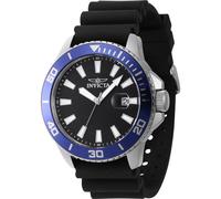 Invicta Men's IN-46089 Pro Diver 45mm Quartz Watch in Black Invicta Black One Size