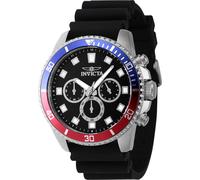Invicta Men's IN-46119 Pro Diver 45mm Quartz Watch in Black Invicta Black One Size
