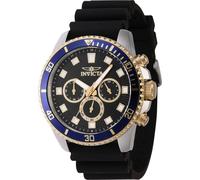Invicta Men's IN-46121 Pro Diver 45mm Quartz Watch in Black Invicta Black One Size