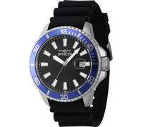 Invicta Men's IN-46130 Pro Diver 45mm Quartz Watch in Black Invicta Black One Size