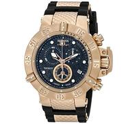 Invicta men's quartz Watch with blue Dial chronograph Display and multicolour PU Strap 15803