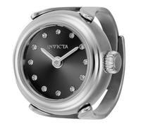 Invicta Mini - Ring 44481 Women's Watch - Quartz Movement - Stainless Steel with Black Dial - 17 mm