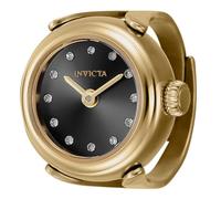 Invicta Mini - Ring 44482 Women's Watch - Quartz Movement - Stainless Steel with Black Dial - 17 mm