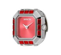 Invicta Mini - Ring 49582 Women's Watch - Waterproof - Analogue - Quartz Movement - Stainless Steel with Red dial - 21mm