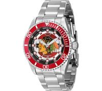 Invicta NHL 42203 Women's Watch - Waterproof - Analogue - Quartz Movement - Stainless Steel with Red dial - 38mm
