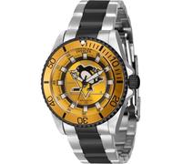 Invicta NHL 42208 Women's Watch - Waterproof - Analogue - Quartz Movement - Stainless Steel with Yellow dial - 38mm