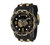 IN-42315 NHL 48mm Quartz Watch Invicta Black One Size