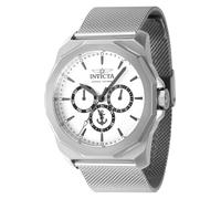 Invicta Ocean Voyage 46252 Men's Watch - Waterproof - Analogue - Quartz Movement - Stainless Steel with Silver dial - 44mm
