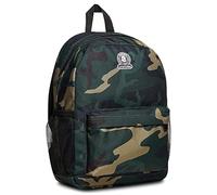 Invicta Ollie Single-Compartment Backpack, Green Camouflage, Military Green, School and Leisure