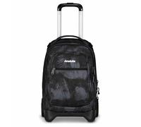 Invicta Plug-in School Trolley Black, 3 in 1, Backpack Double Compartment with Detachable Trolley, PC Pocket, Bottle Pocket, 34 Litres, Middle and High School, Travel, Boy Backpack, Black, Taglia