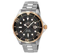 Invicta Pro Diver 12567 Men's Watch - Waterproof - Analogue - Quartz Movement - stainless steel with Black dial - 47mm