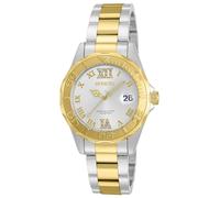 Invicta Pro Diver 12852 Women's Watch - Waterproof - Analogue - Quartz Movement - stainless steel with silver dial - 38mm
