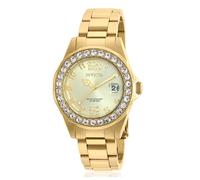 Invicta Pro Diver 21397 Women's Watch - Waterproof - Analogue - Quartz Movement - stainless steel with gold dial - 38mm