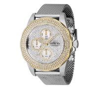 Invicta Pro Diver 43874 Watch - Waterproof - Analogue - Quartz Movement - Stainless Steel with Silver dial - 40mm