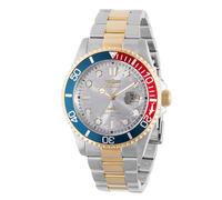 Invicta Pro Diver 44710 Men's Watch - Waterproof - Analogue - Quartz Movement - Stainless Steel with Silver dial - 43mm