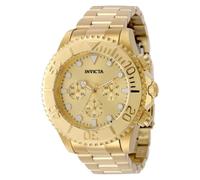 Invicta Pro Diver 50588 Men's Watch - Quartz Movement - Stainless Steel with Gold Dial - 47 mm