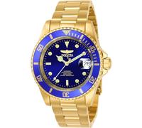 Invicta Pro Diver Stainless Steel Men's Automatic Watch, Gold / Blue - 40mm