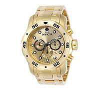 Invicta Pro Diver - Scuba 0074 Men's Watch - Waterproof - Analogue - Quartz Movement - Stainless Steel with Gold dial - 48mm